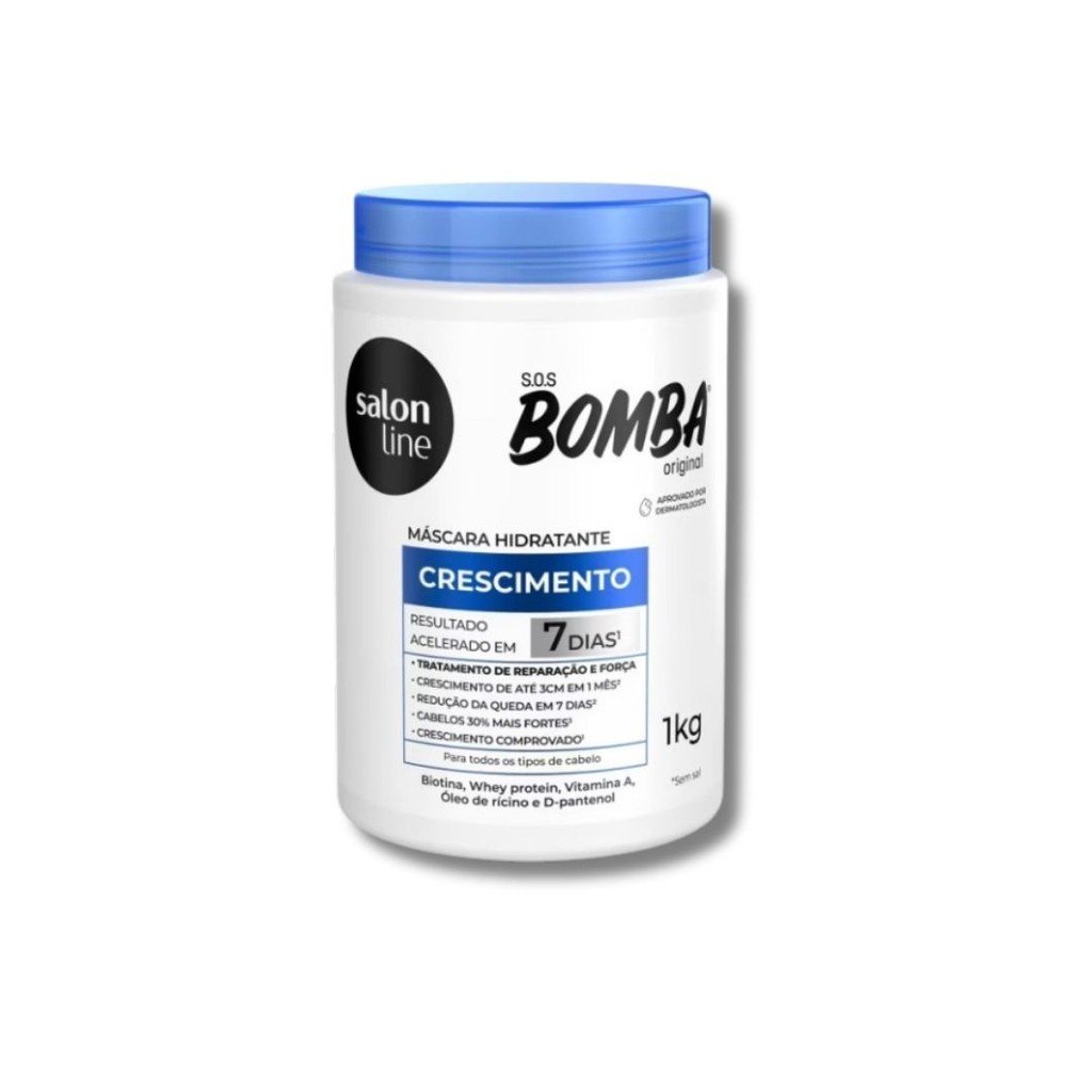 MASCARA CABELO SALONLINE SOS BOMBA ORIGINAL 1KG