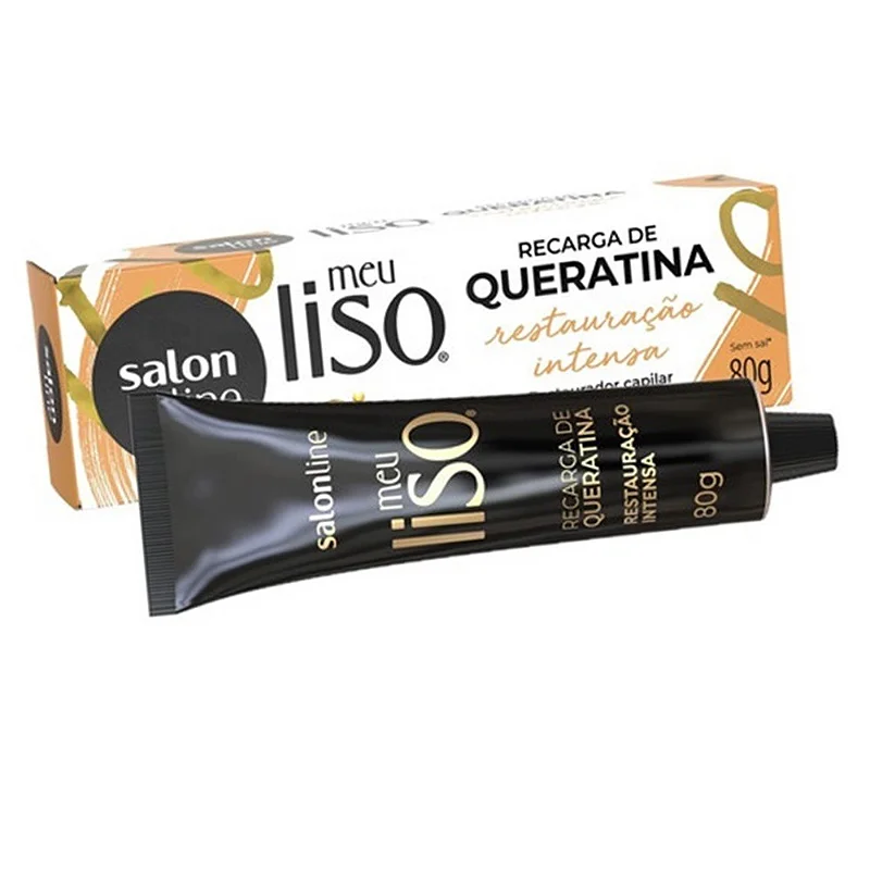 RECARGA QUERATINA SALONLINE MEU LISO RESTAURACAO INTENSA 80G