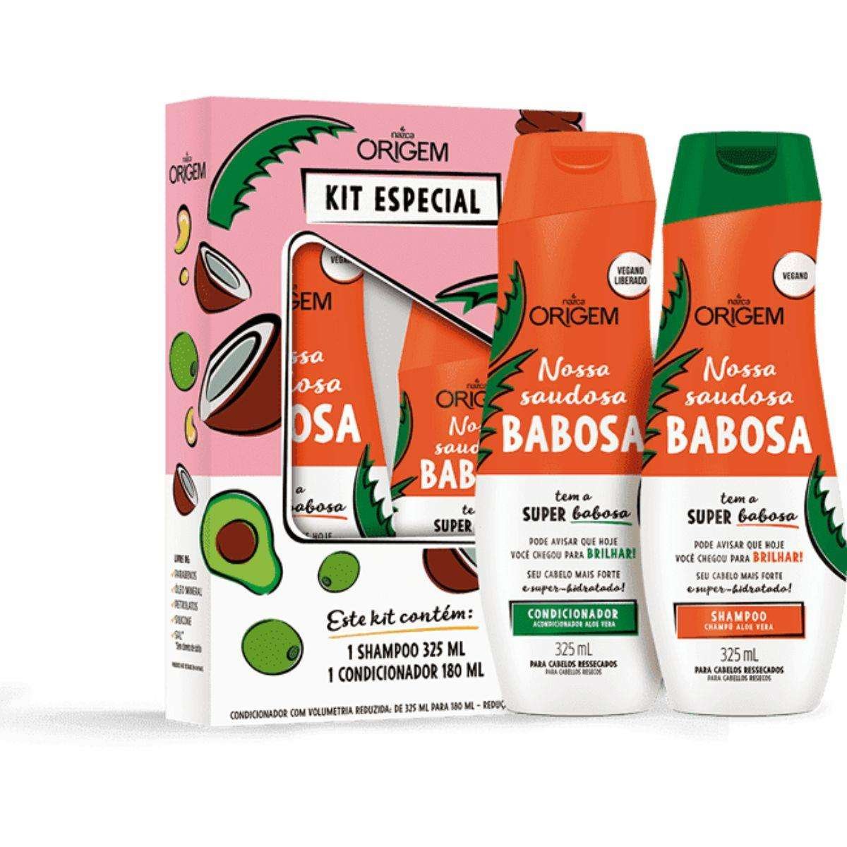 KIT SH 325ML + COND 180ML NAZCA ORIGEM BABOSA
