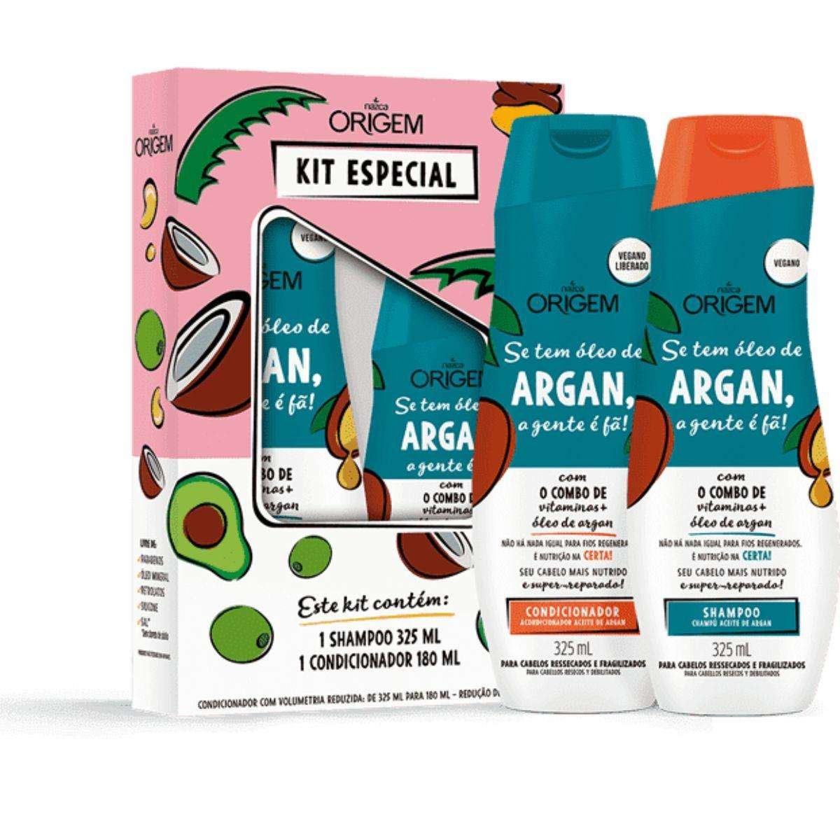 KIT SH 325ML + COND 180ML NAZCA ORIGEM OLEO DE ARGAN