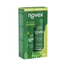 KIT SHAMPOO+CONDICIONADOR 300ML NOVEX BROTO DE BAMBU