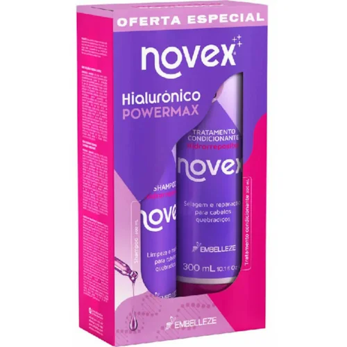 KIT SHAMPOO+CONDICIONADOR 300ML NOVEX HIALURONICO