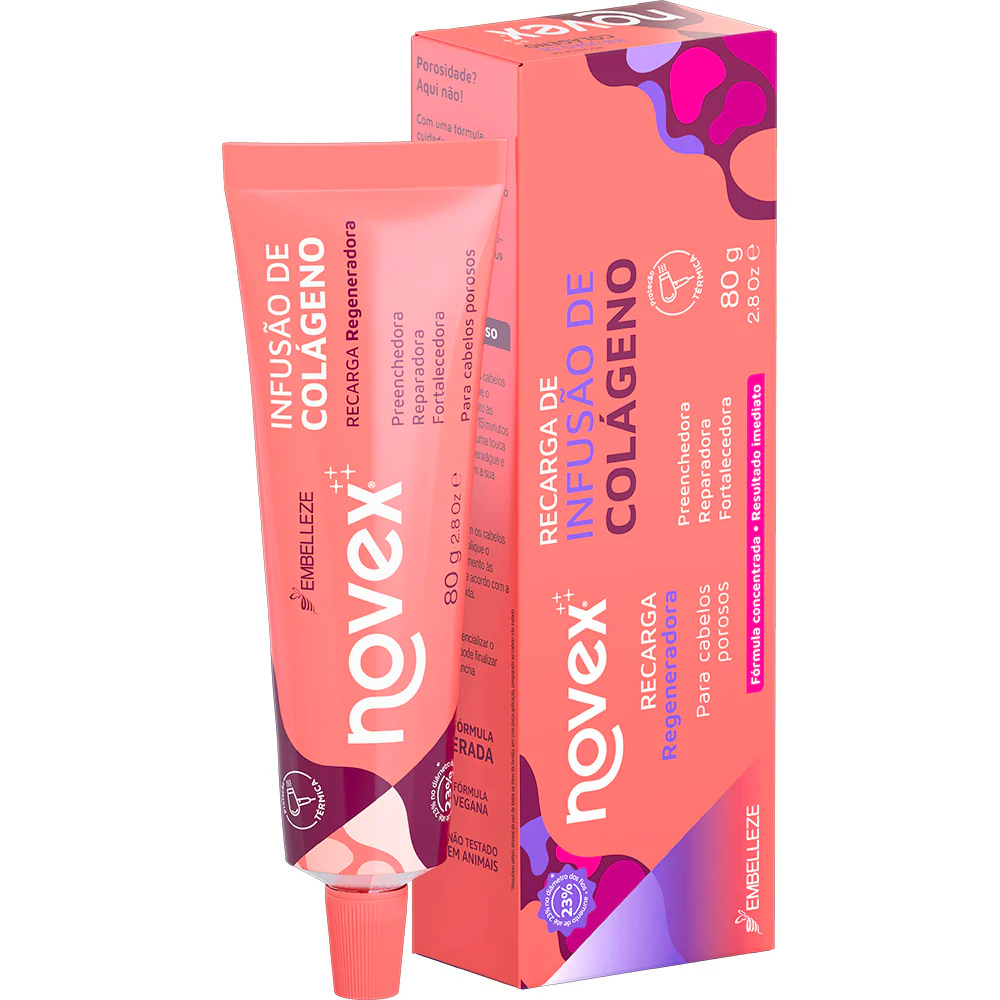MASCARA CABELO NOVEX RECARGA BOMBA DE COLAGENO 80G