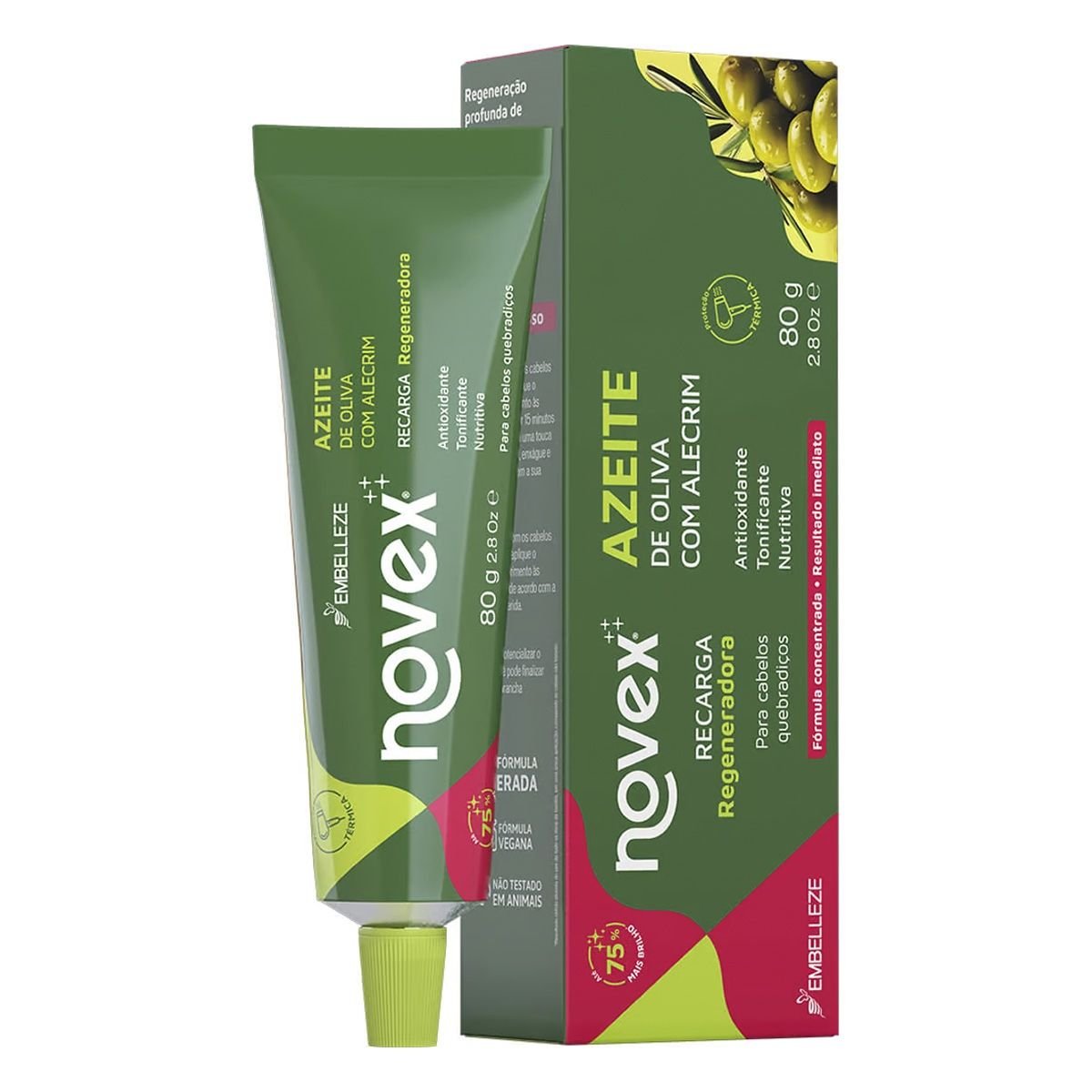RECARGA REGENERADORA NOVEX AZEITE DE OLIVA 80G