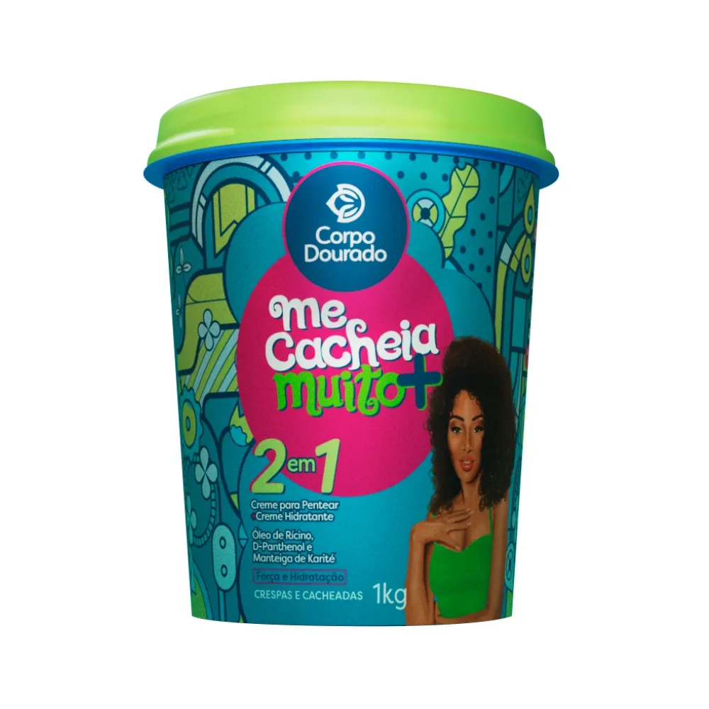 CREME CABELO 2EM1 CORPO DOURADO ME CACHEIA MUITO+ 1KG