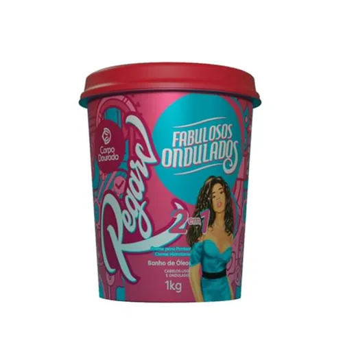 CREME CABELO 2EM1 CORPO DOURADO FABULOSOS ONDULADOS 1KG
