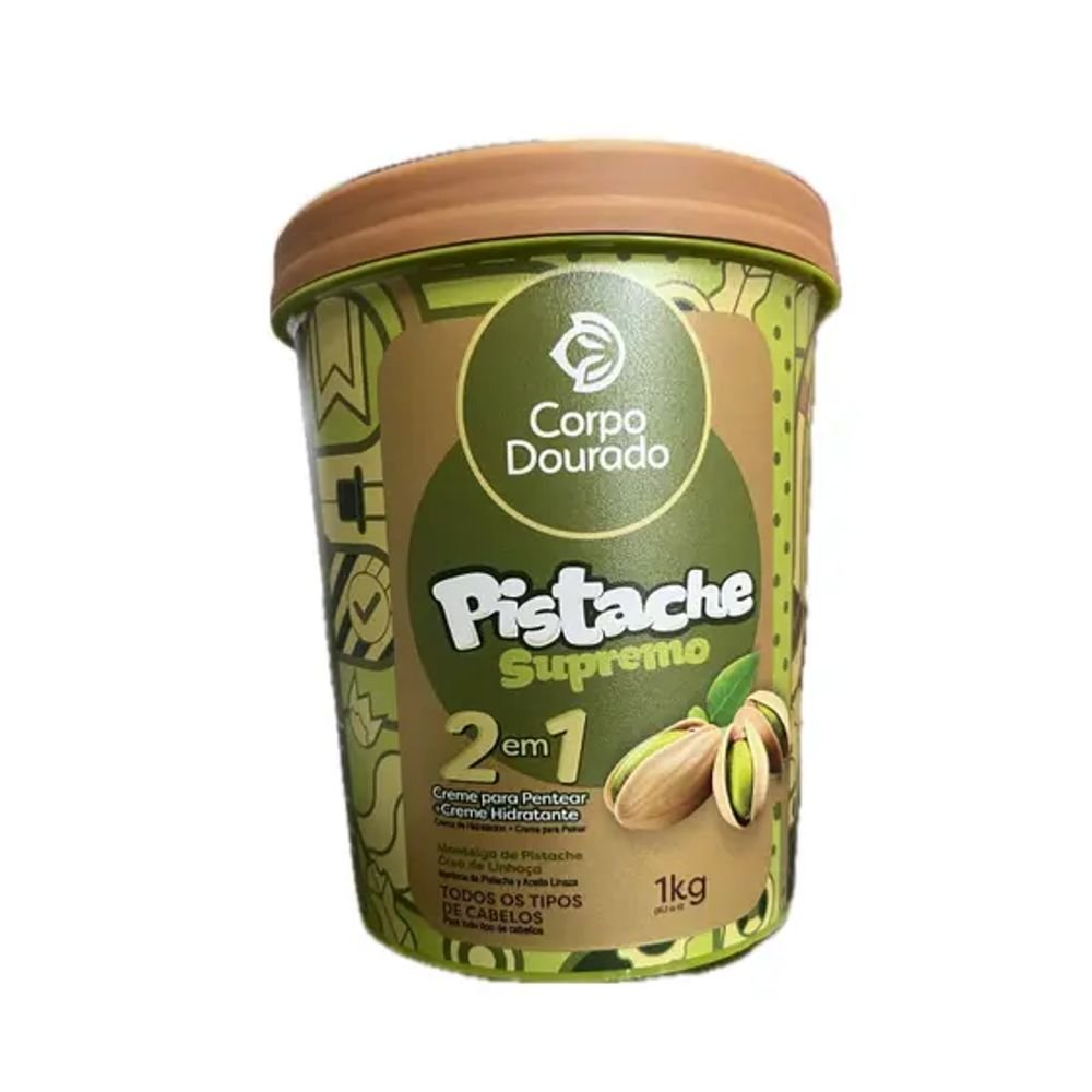 CREME CABELO 2EM1 CORPO DOURADO PISTACHE 1KG
