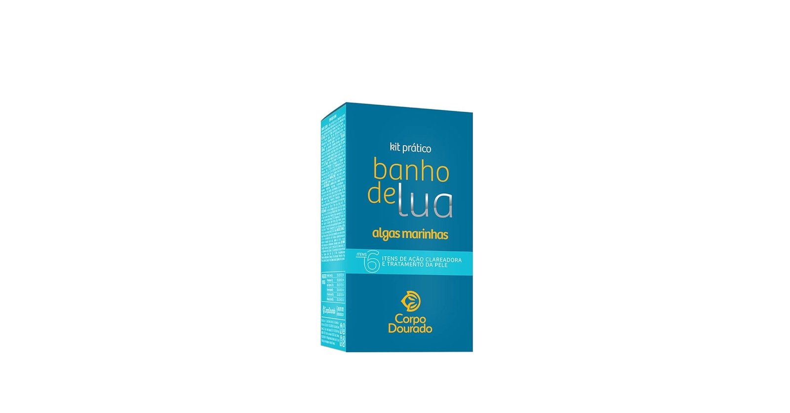 KIT BANHO DE LUA ALGAS MARINHAS CORPO DOURADO 6 ITENS
