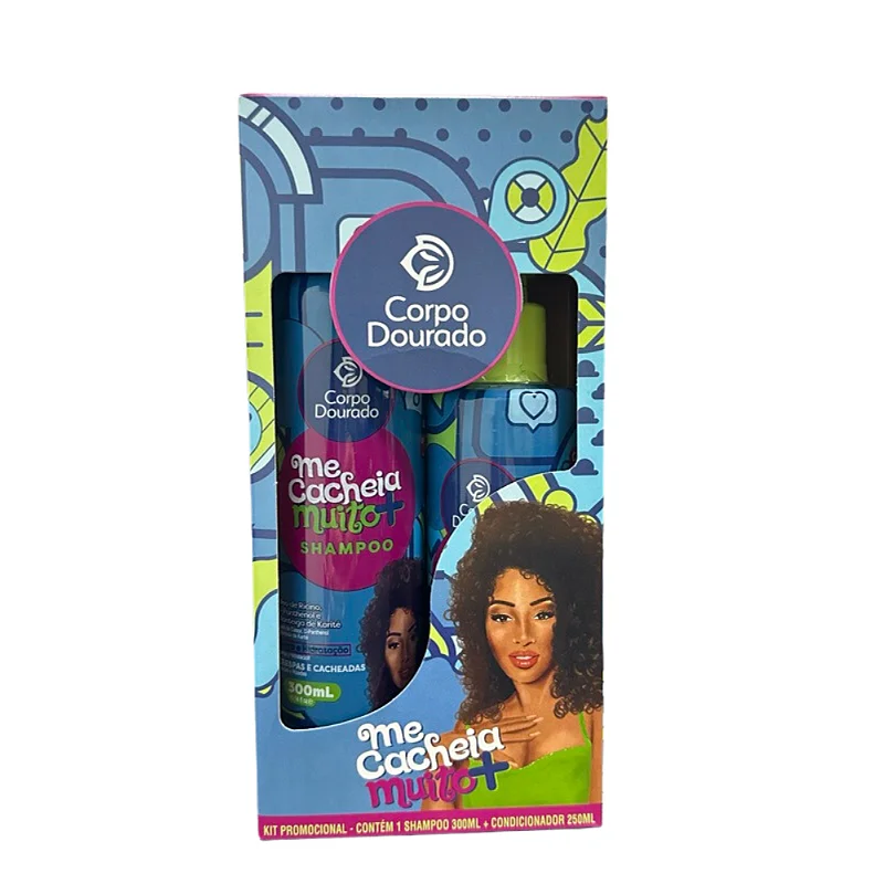 KIT SH 300ML+COND 250ML CORPO DOURADO ME CACHEIA MUITO+