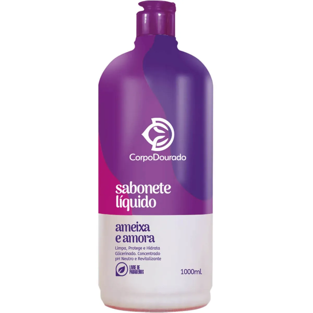 SABONETE LIQUIDO CORPO DOURADO AMORA/AMEIXA 1L