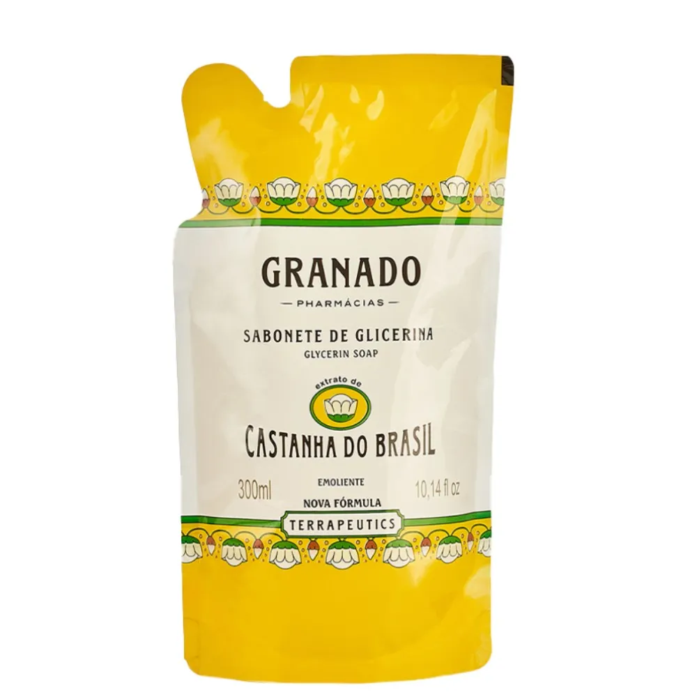 SABONETE LIQUIDO GRANADO CASTANHA DO BRASIL REFIL 300ML