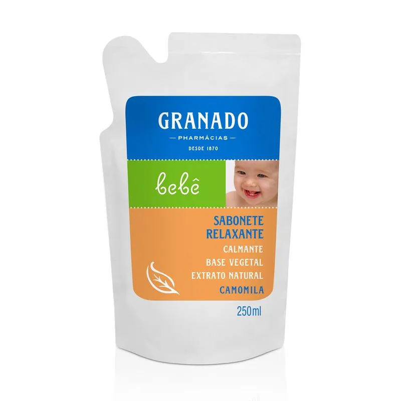 SABONETE LIQUIDO INFANTIL GRANADO CAMOMILA REFIL 250ML