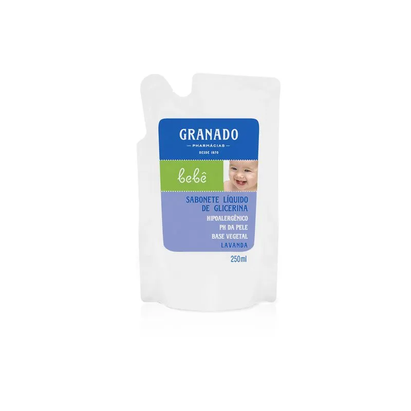 SABONETE LIQUIDO INFANTIL GRANADO LAVANDA REFIL 250ML