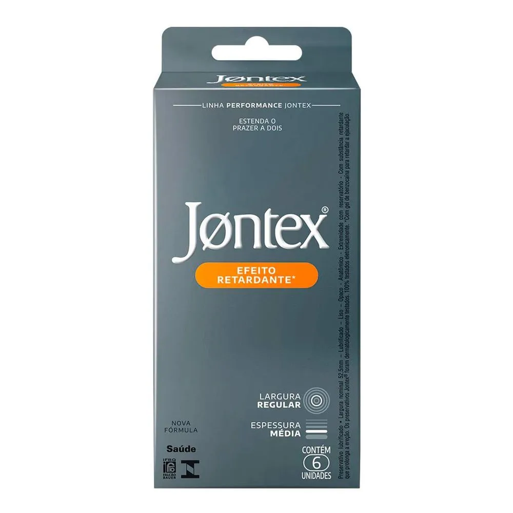 PRESERVATIVO MASCULINO JONTEX EFEITO RETARDANTE 6U