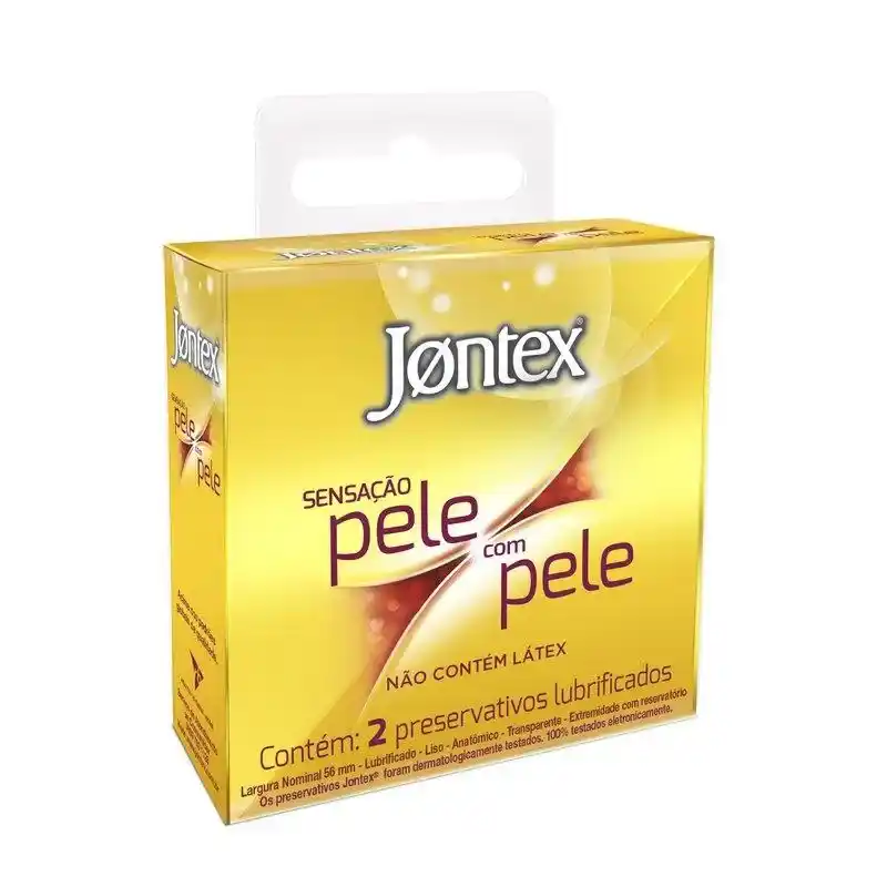 PRESERVATIVO MASCULINO JONTEX PELE COM PELE 2U