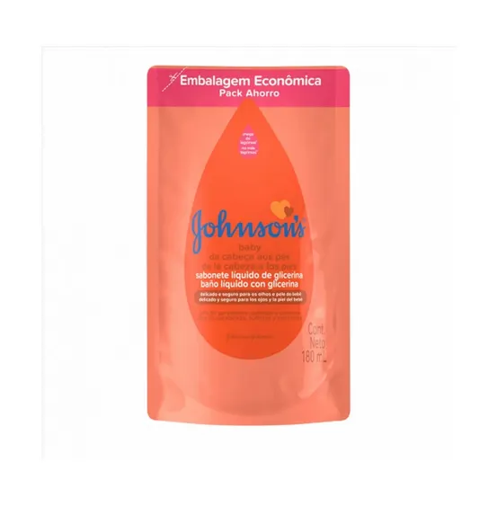 SABONETE LIQUIDO JOHNSON BABY GLICERINA 180ML