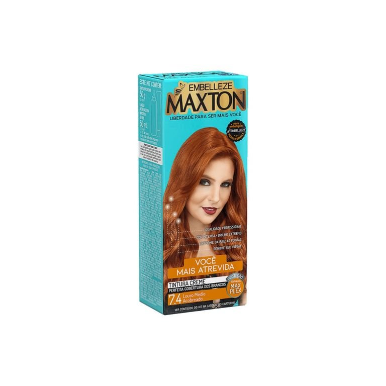 TINTURA MAXTON LOURO MEDIO ACOBREADO 7.4