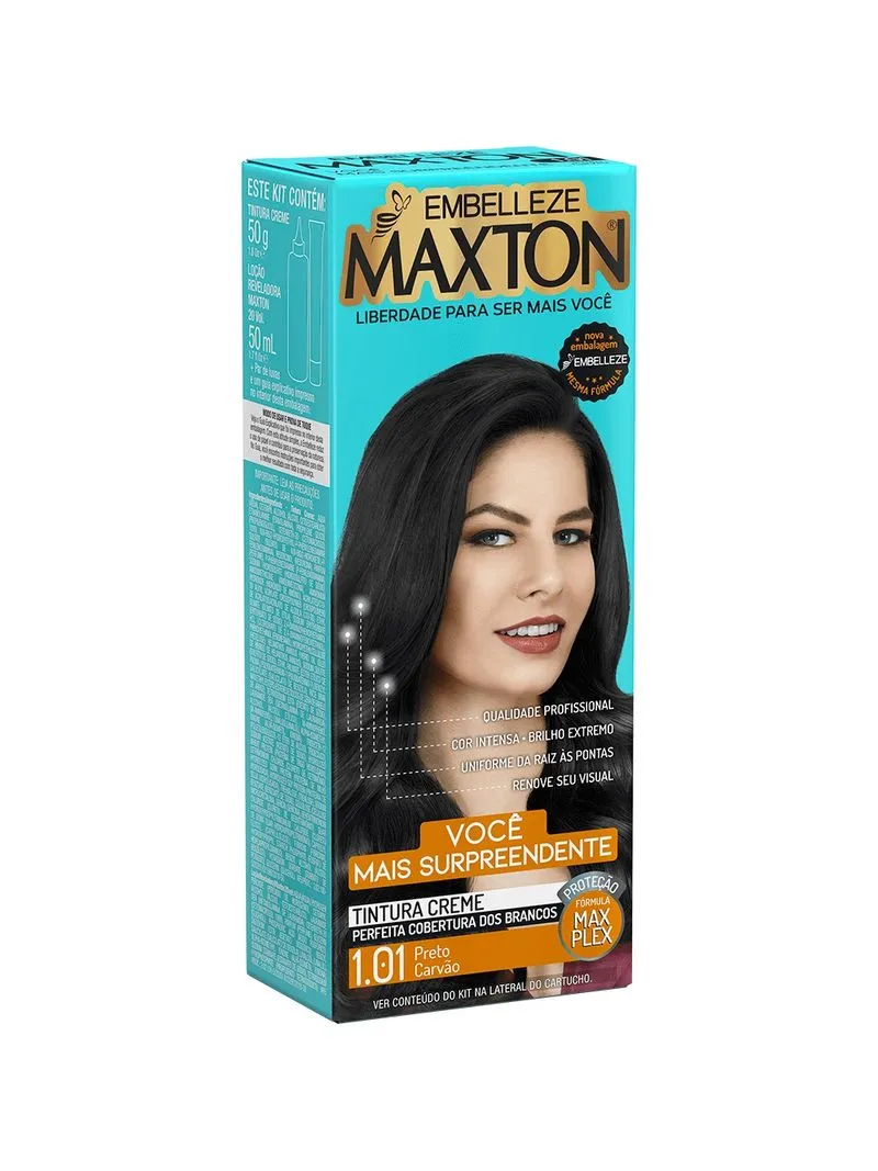 TINTURA MAXTON PRETO CARVAO 1.01