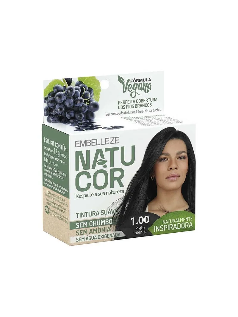 TINTURA NATUCOR PRETO INTENSO 1.00