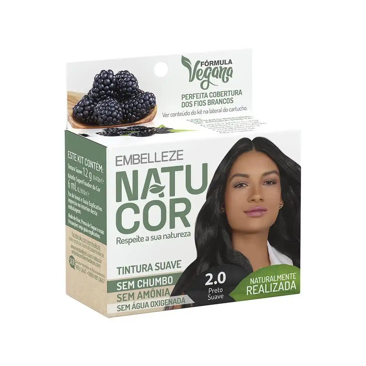 TINTURA NATUCOR PRETO SUAVE 2.0