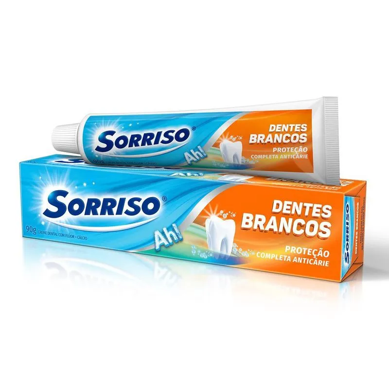 CREME DENTAL SORRISO DENTES BRANCOS 90G DUZIA
