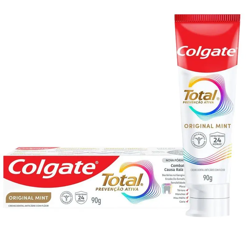 CREME DENTAL COLGATE TOTAL 12 ORIGINAL MINT 90G DUZIA