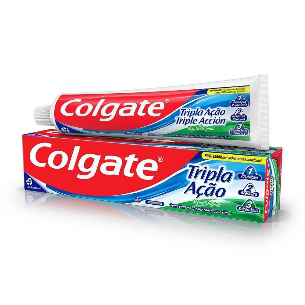 CREME DENTAL COLGATE TRIPLA ACAO MENTA 180G DUZIA