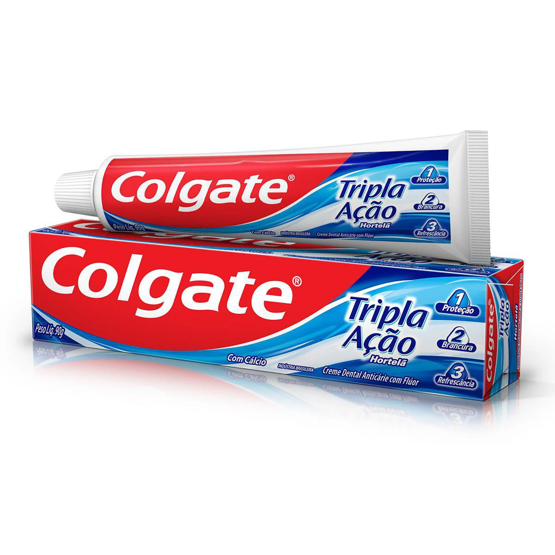 CREME DENTAL COLGATE TRIPLA ACAO HORTELA 90G DUZIA