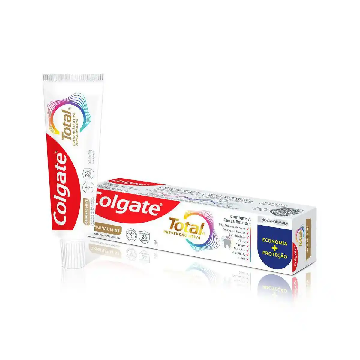 CREME DENTAL COLGATE TOTAL 12 ORIGINAL MINT 50G DUZIA
