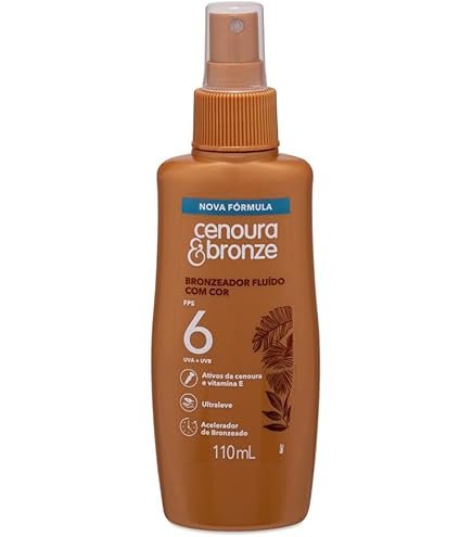 OLEO BRONZEADOR SPRAY CENOURA E BRONZE FPS6 110ML