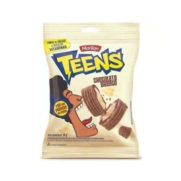BISCOITO MARILAN TEENS CHOCOLATE BRANCO 30G DISPLAY COM 8U