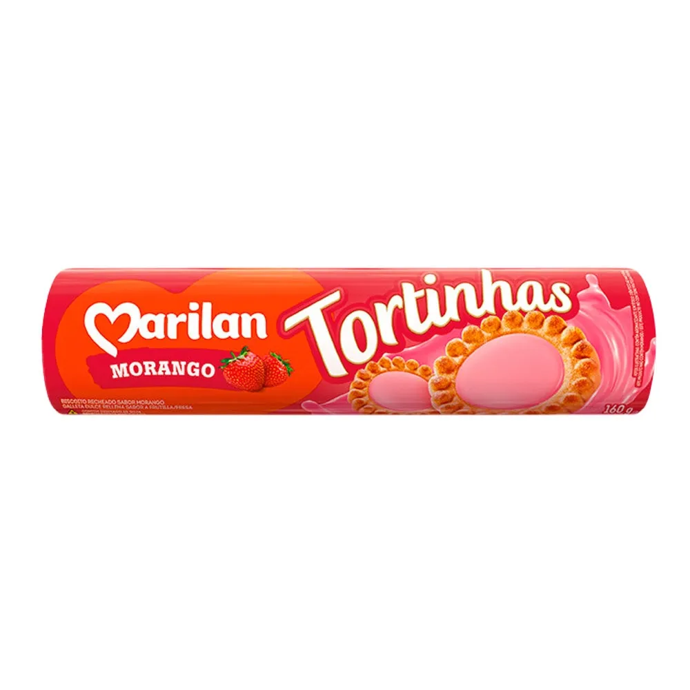 BISCOITO TORTINHA MARILAN MORANGO140G
