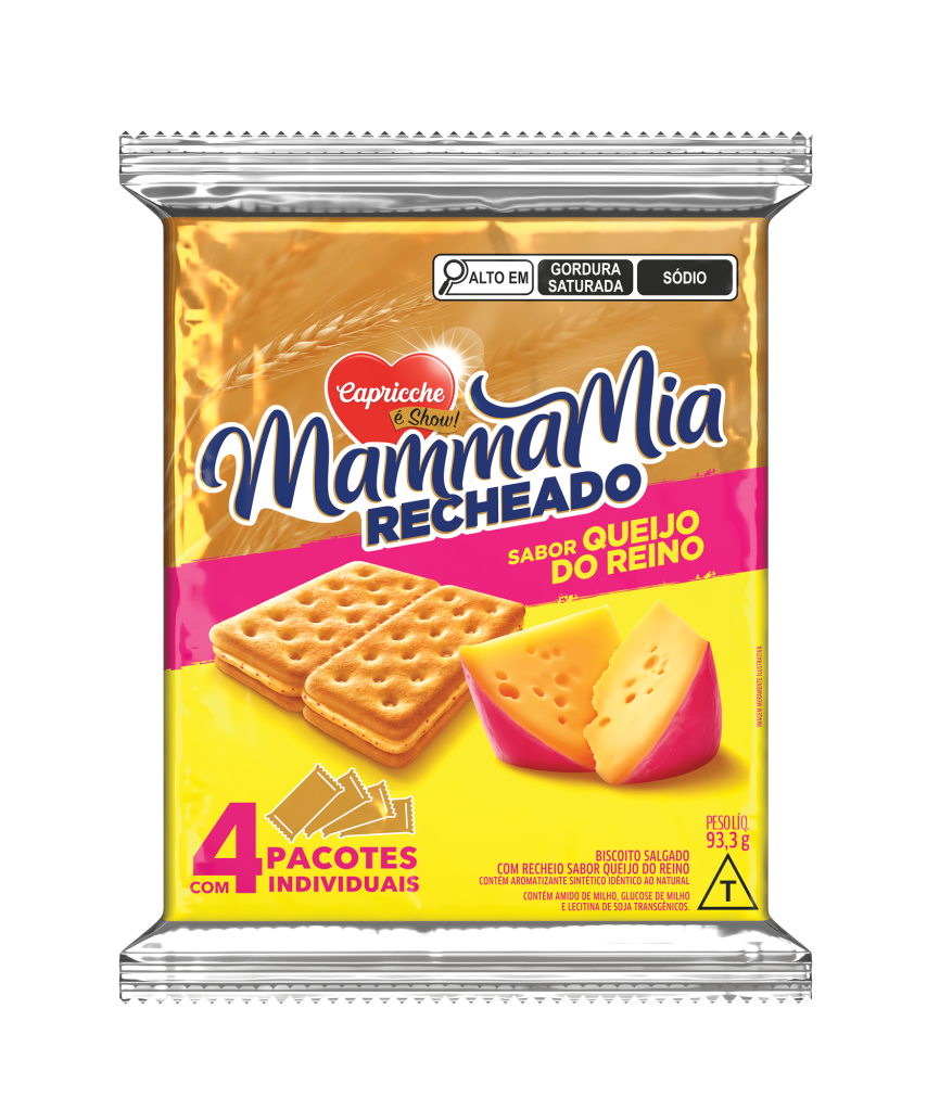 BISCOITO SALGADO RECHEADO CAPRICCHE QUEIJO REINO 93G