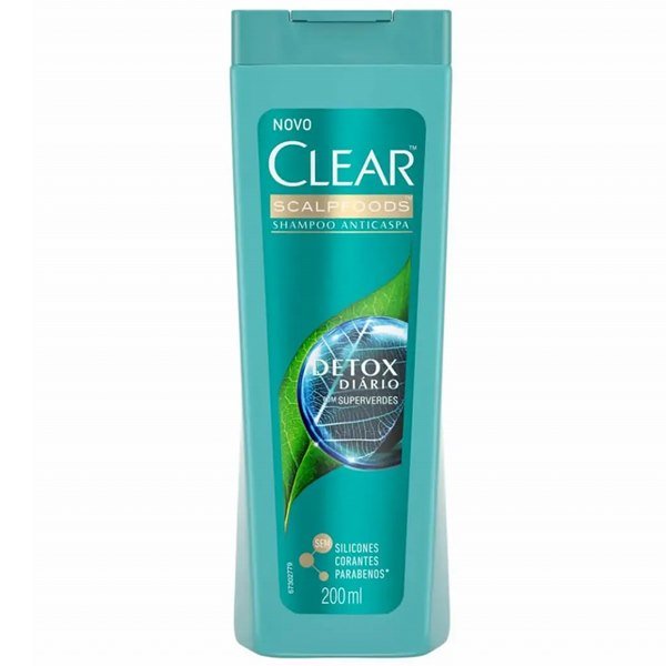 SHAMPOO CLEAR ANTICASPA DETOX DIARIO 200ML