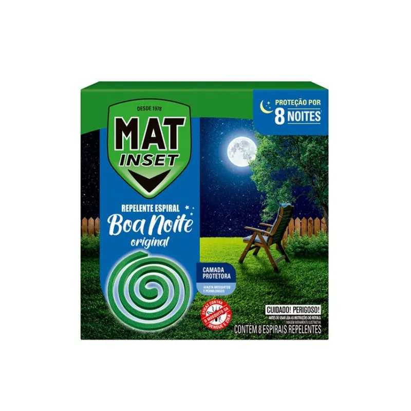 REPELENTE ESPIRAL MAT INSET ORIGINAL COM 8 ESPIRAIS