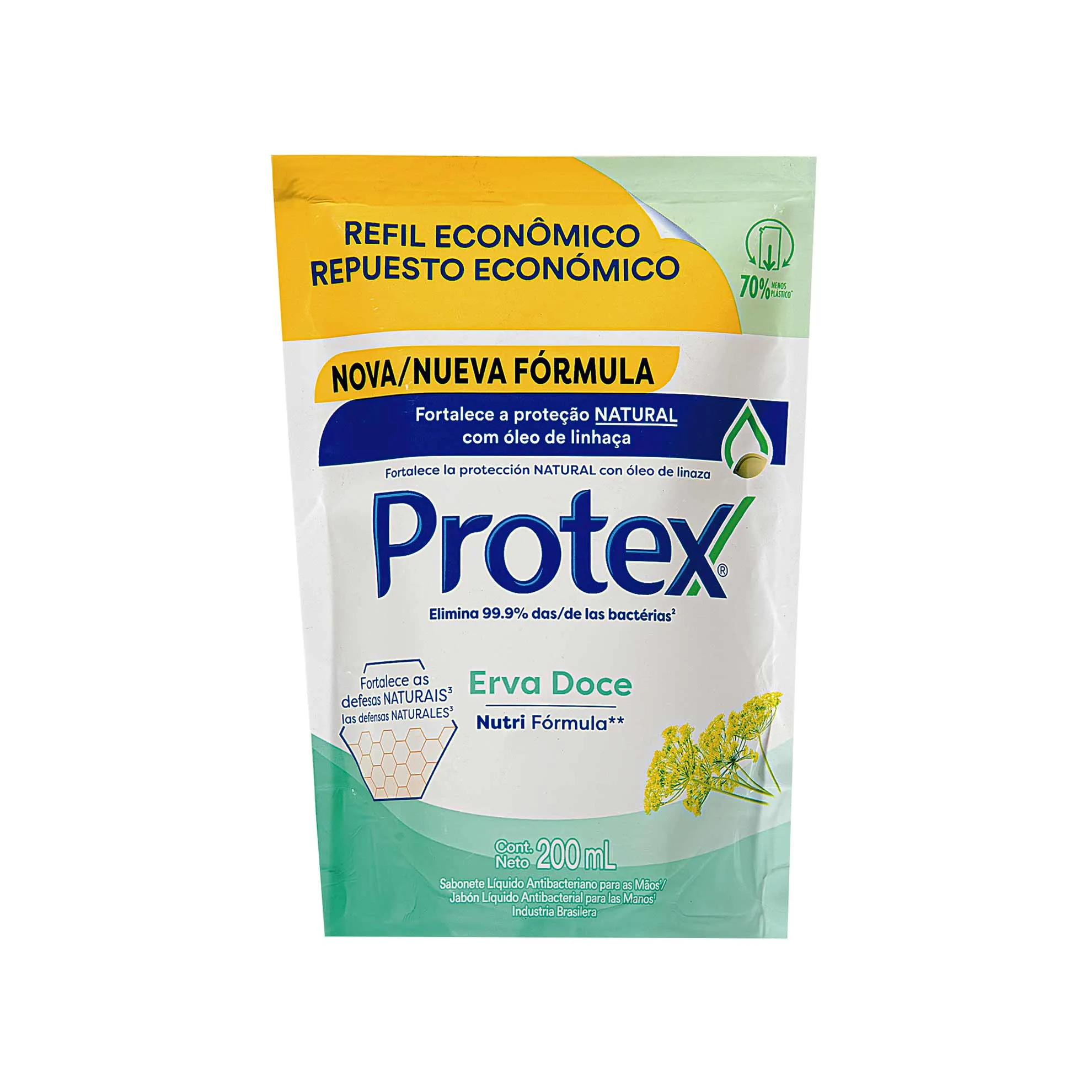 SABONETE LIQUIDO PROTEX ERVA DOCE 200ML