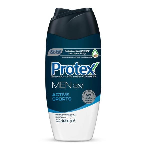 SABONETE LIQUIDO PROTEX MEN 3X1 ACTIVE SPORTS 250ML