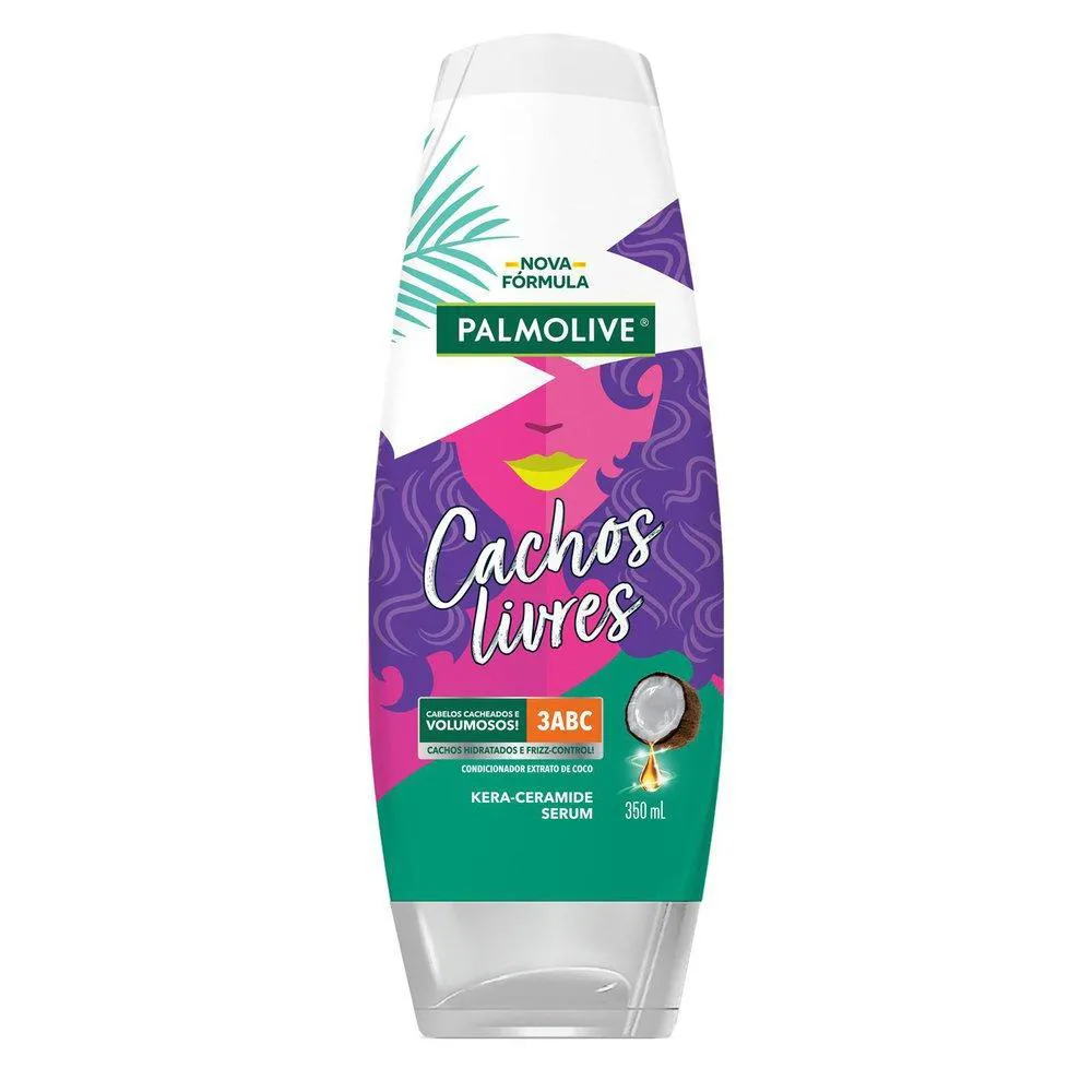 CONDICIONADOR PALMOLIVE COCO CACHOS LIVRES 350ML