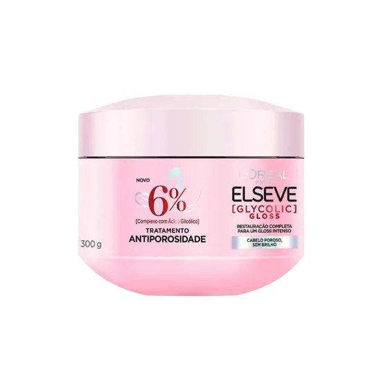 CREME TRATAMENTO CABELO ELSEVE GLYCOLIC GLOSS 300G