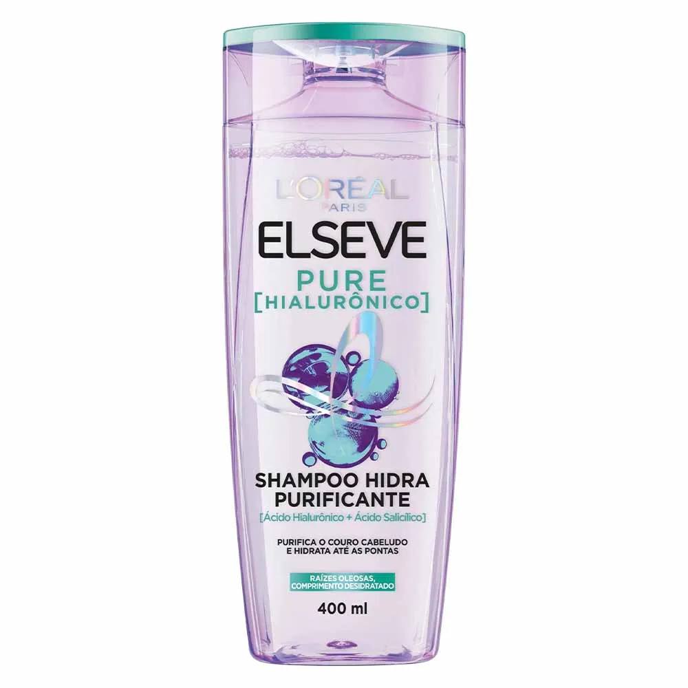 SHAMPOO ELSEVE PURE HIALURONICO 400ML