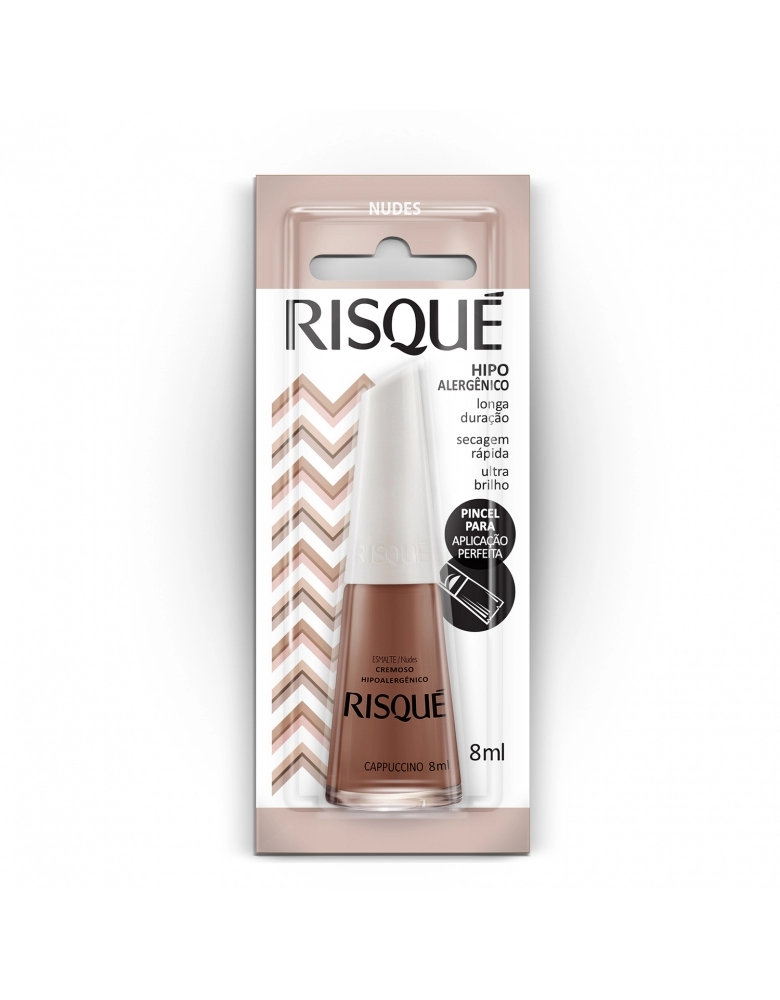 ESMALTE RISQUE CAPPUCCINO COM BLISTER DISPLAY 6U