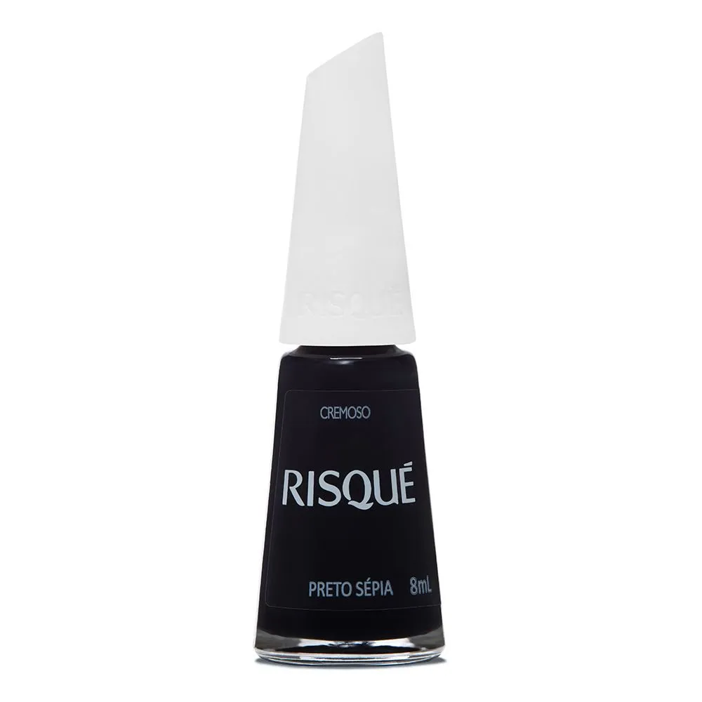 ESMALTE RISQUE PRETO SEPIA SEM BLISTER DISPLAY 6U
