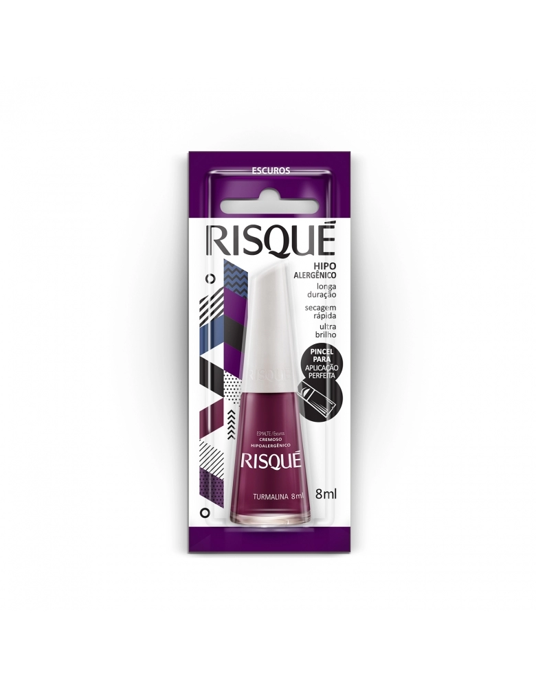 ESMALTE RISQUE TURMALINA COM BLISTER DISPLAY 6U