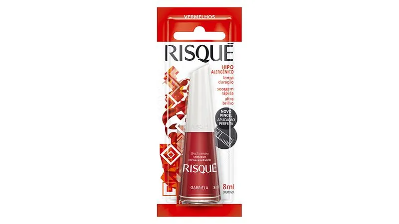 ESMALTE RISQUE GABRIELA COM BLISTER DISPLAY 6U