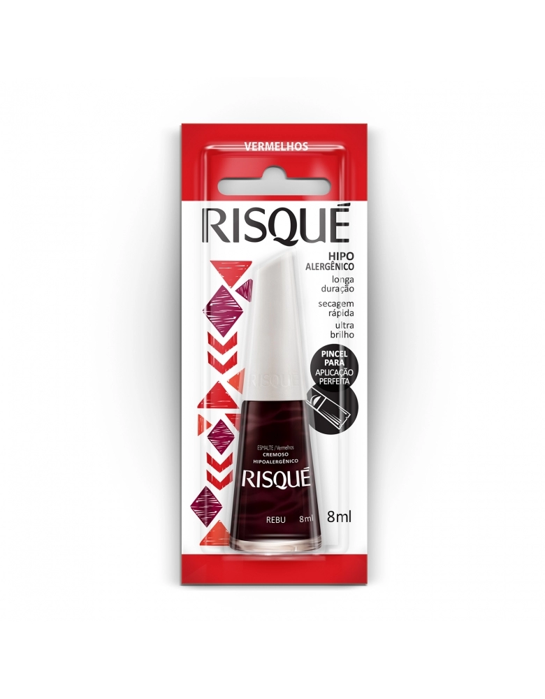 ESMALTE RISQUE REBU COM BLISTER DISPLAY 6U