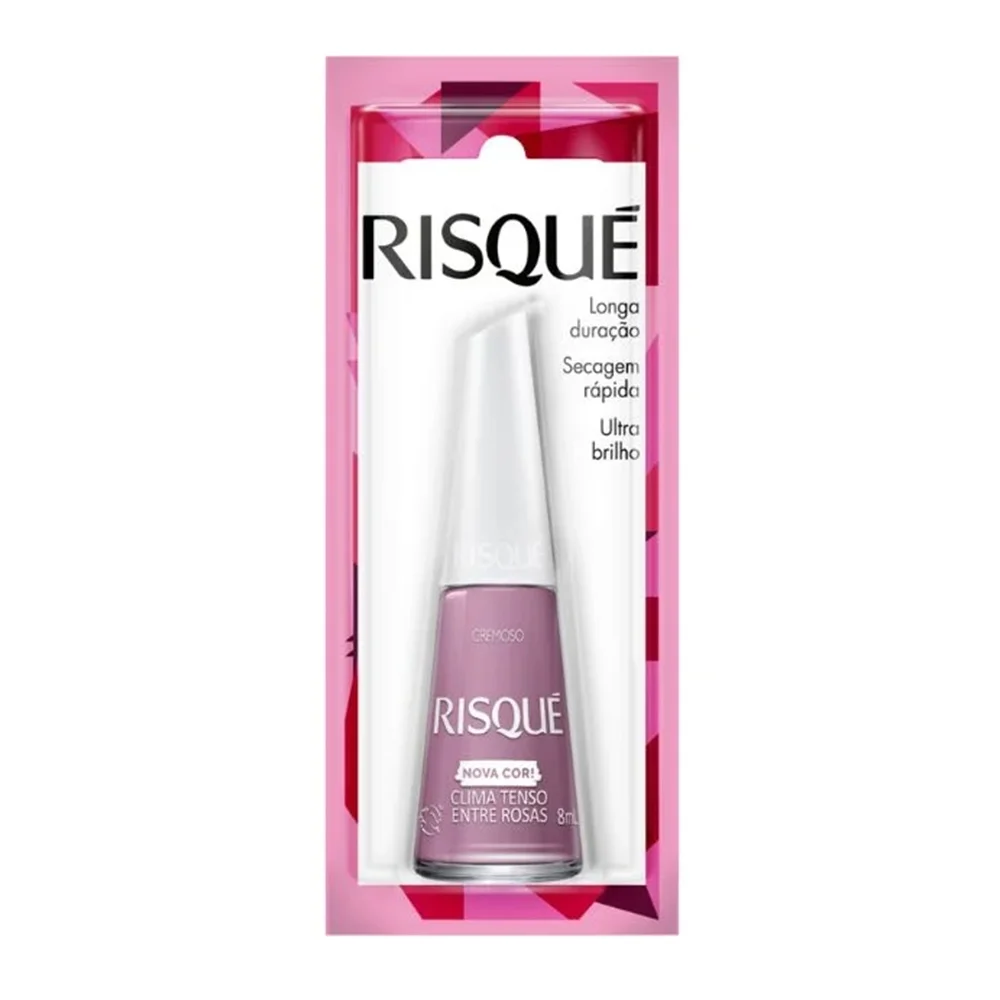 ESMALTE RISQUE CLIMA TENSO ENTRE ROSAS COM BLISTER DISPLAY 6U