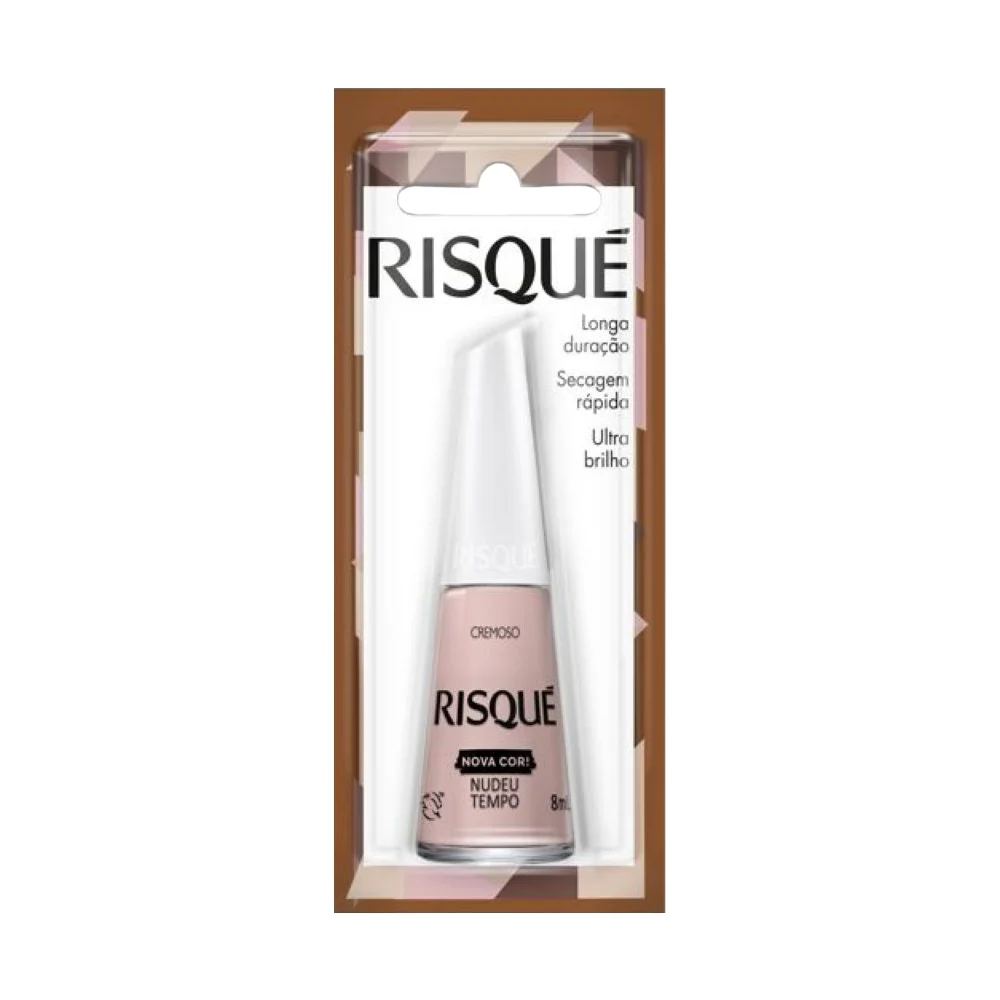 ESMALTE RISQUE NUDEU TEMPO COM BLISTER DISPLAY 6U