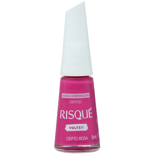 ESMALTE RISQUE CRIPTO ROSA SEM BLISTER DISPLAY 6U