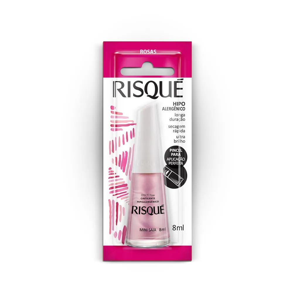 ESMALTE RISQUE MINI SAIA COM BLISTER DISPLAY 6U
