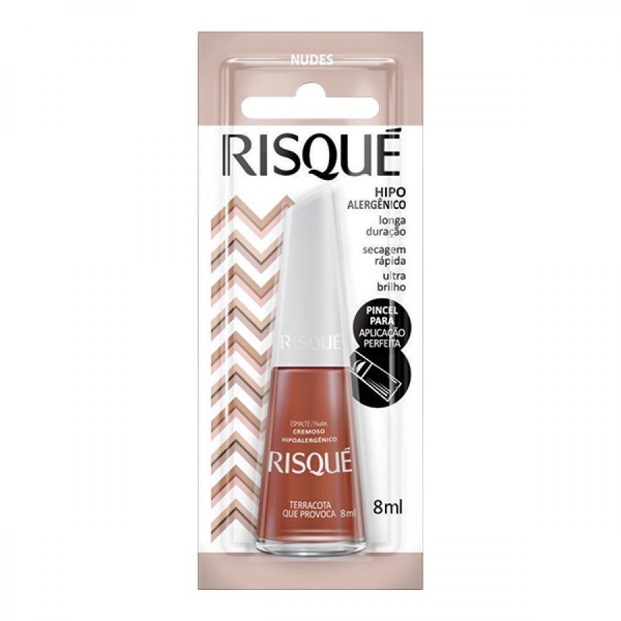 ESMALTE RISQUE TERRACOTA QUE PROVOCA COM BLISTER DISPLAY 6U
